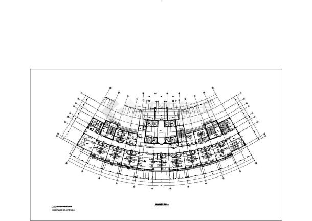 大医院装修施工图-012四层平面布置图-图一