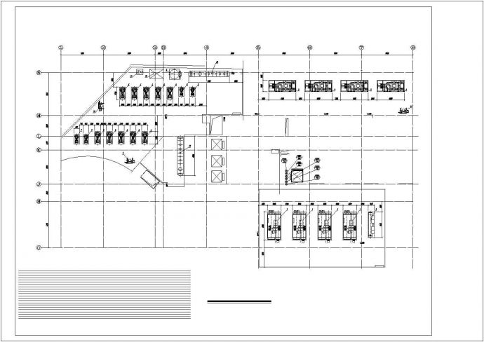某地综合商场冷热源机房系统设计施工cad图纸_图1