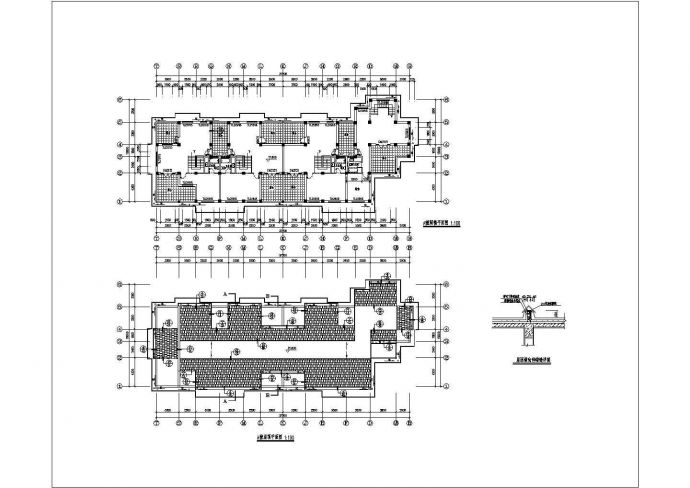 某标准型联建房建筑详细设计施工方案CAD图纸_图1