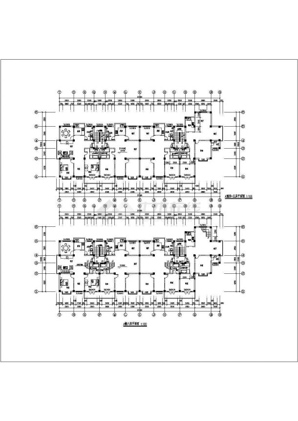 某标准型联建房建筑详细设计施工方案CAD图纸-图二