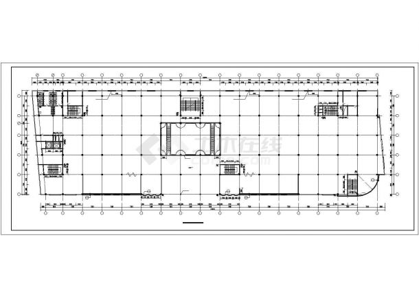 长126.74米 宽36.5米 地下1层地上4层商场建筑设计 含详图-图二