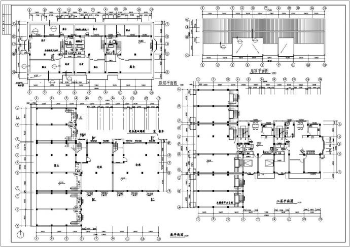 某标准型六层商住楼建筑详细设计施工方案CAD图纸_图1