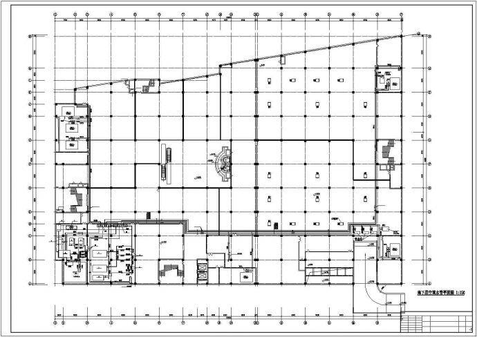 中小型建材商场空调暖通系统CAD布置图_图1