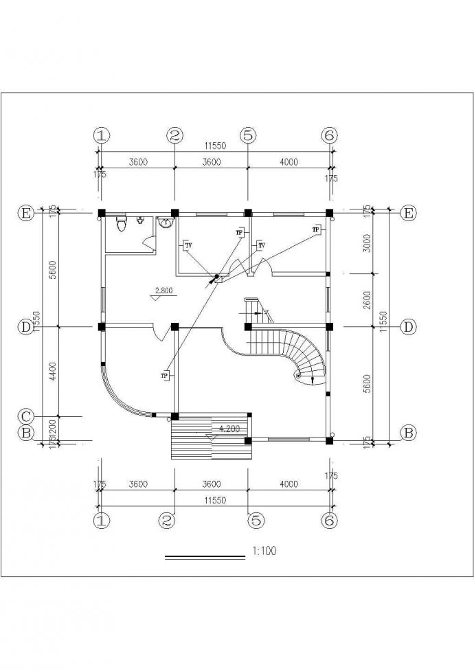 达州市某现代化村镇410平米4层框混单体别墅电气系统设计CAD图纸_图1