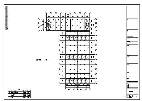 厂房设计_40米跨度某单层钢结构厂房结构施工cad图纸-图二