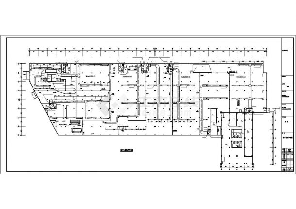 某大型商场空调通风设计施工图纸(含冷冻机房设计，设计说明)-图一