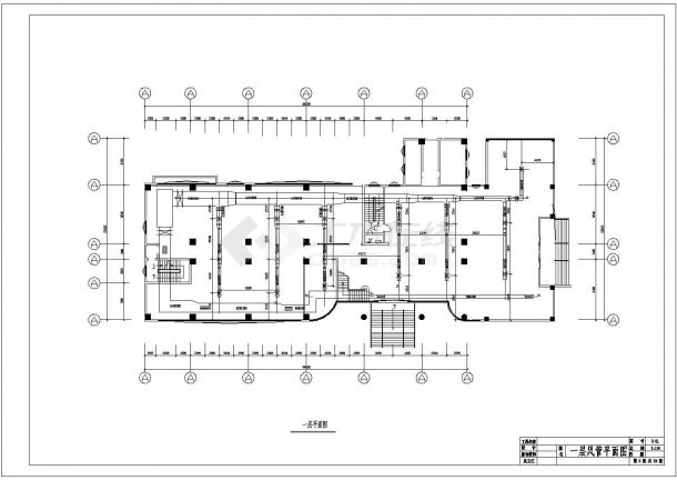 [河南]多层商场空调制冷系统设计暖通施工图（TZK台佳组合式机组）-图一