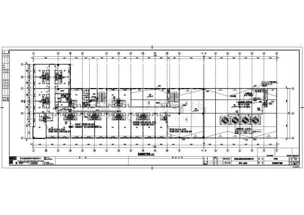 某高档住宅小区地下一层地上四层框架结构后勤用房暖通设计cad全套施工图（ 含设计说明）-图一