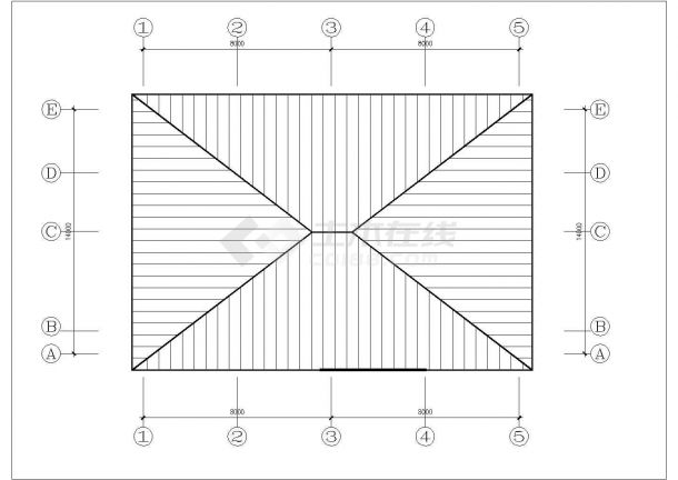 3层框架结构双拼别墅全套建筑设计CAD图纸（含架空层/每户251平米）-图一