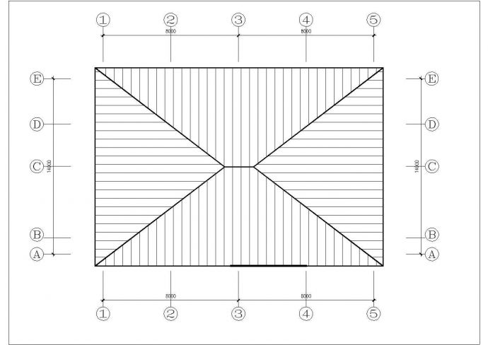 3层框架结构双拼别墅全套建筑设计CAD图纸（含架空层/每户251平米）_图1