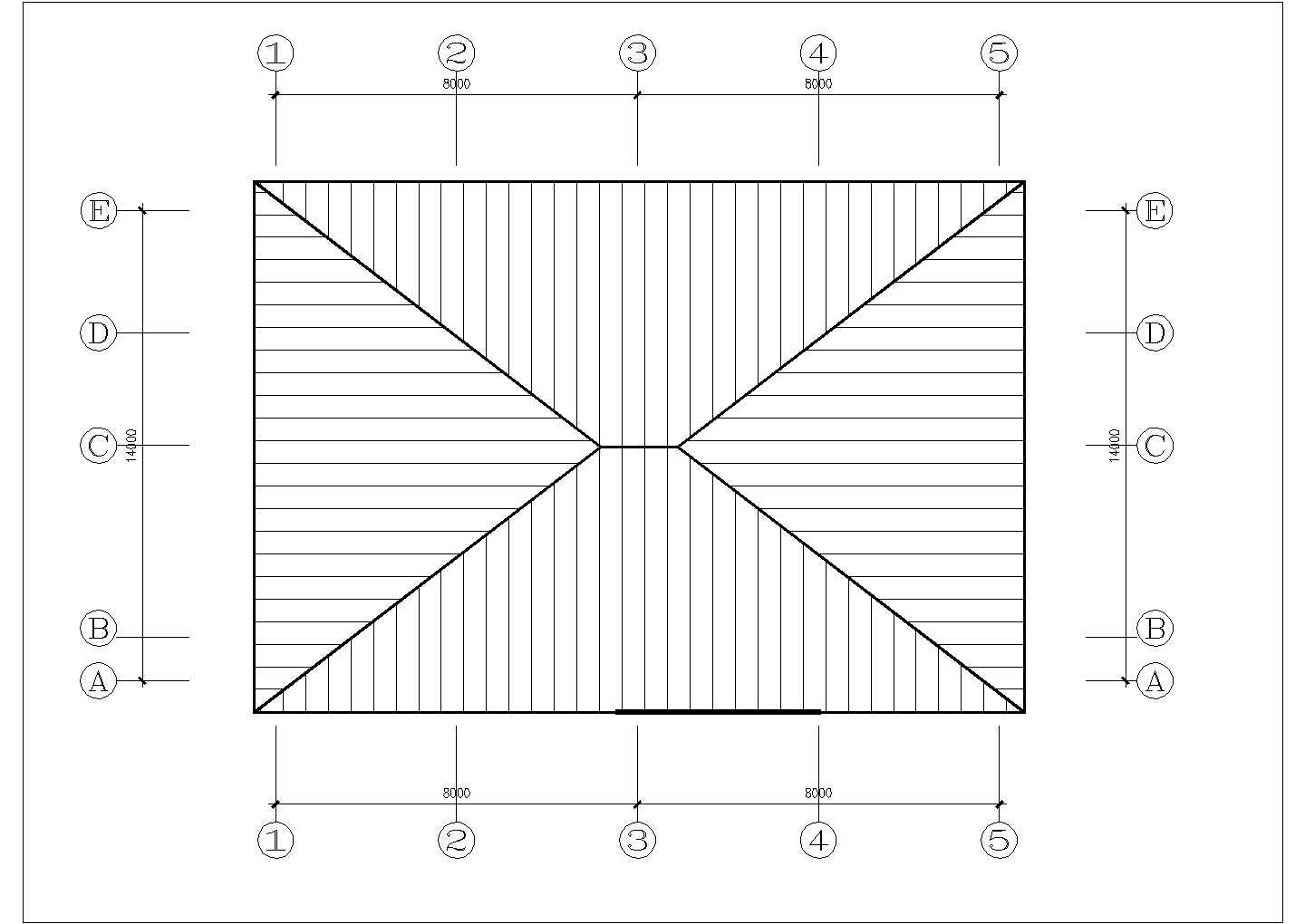 3层框架结构双拼别墅全套建筑设计CAD图纸（含架空层/每户251平米）