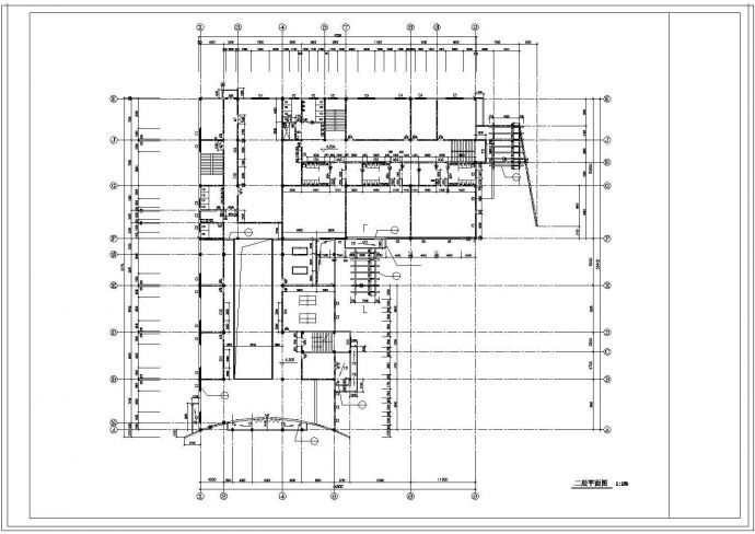 文化娱乐建筑设计CAD施工图纸_图1