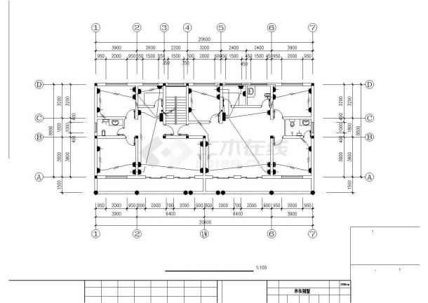 400平米左右2+1层框混结构单体别墅电气系统设计CAD图纸-图一