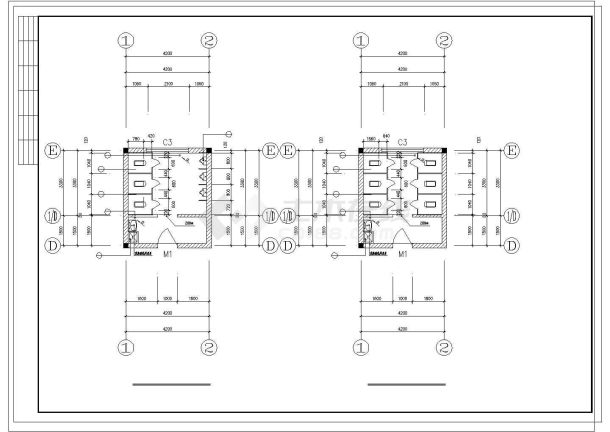 某新华书店综合楼建筑CAD施工图纸-图一