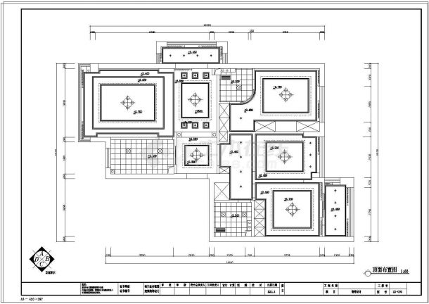 城市港湾C12住宅装修施工图-图一