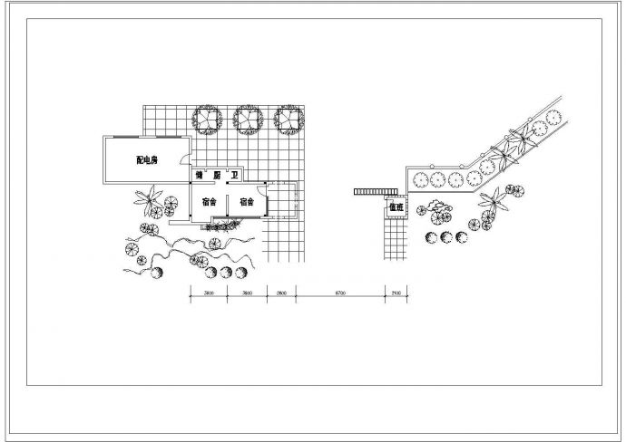 某招待所建筑设计CAD方案图纸_图1