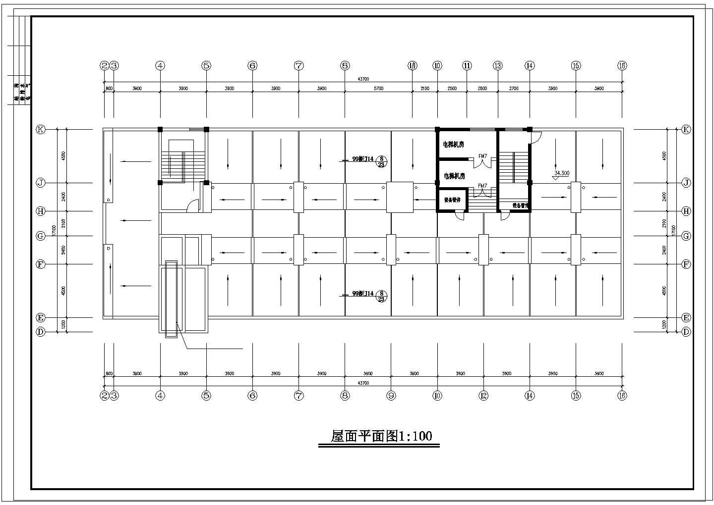 某综合楼建筑设计方案施工CAD图纸