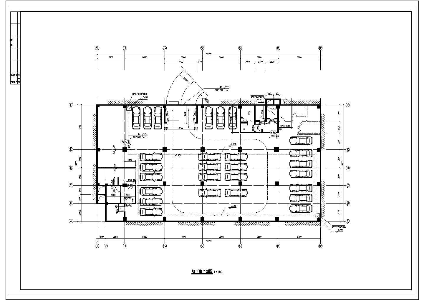 某地区综合楼建筑设计施工CAD图纸