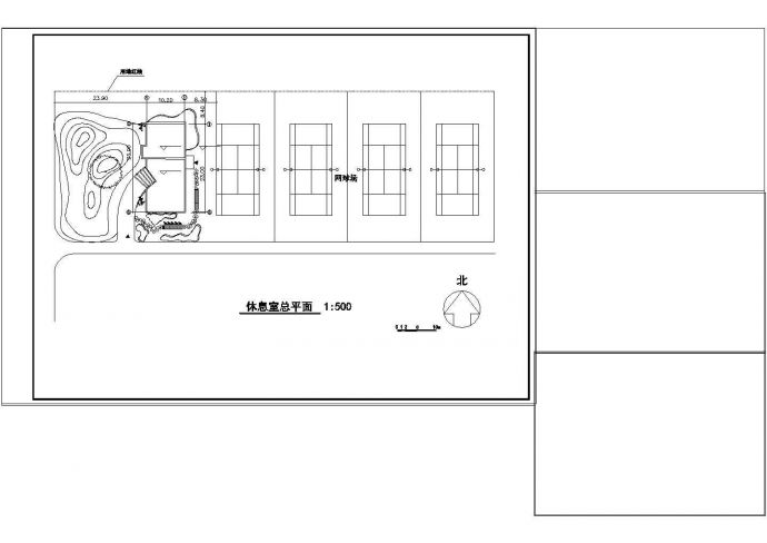 南京国电南自会所建筑设计CAD图纸_图1