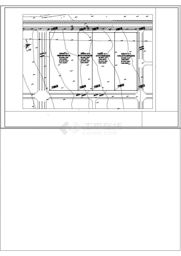 某汽车城建筑设计CAD规划总平面-图二