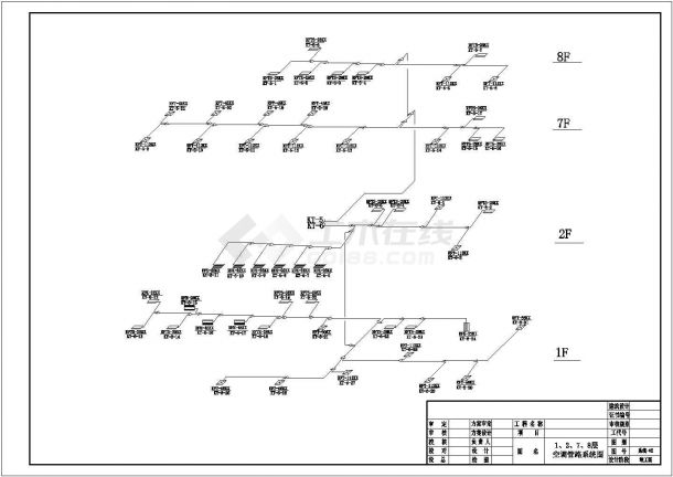 [辽宁]高层行政办公大楼空调系统设计cad竣工图（直蒸变频多联机系统)-图一