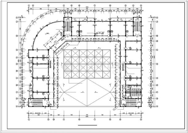 某大型商场建筑CAD施工图全套-图一