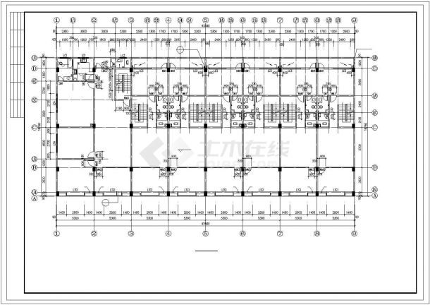 某商铺建筑设计CAD施工图-图二