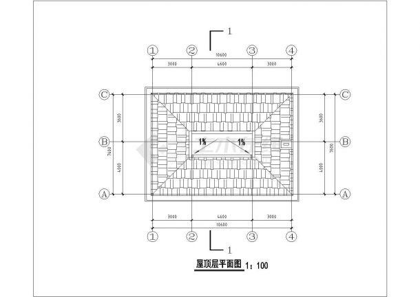 【苏州】某农村民居住宅楼全套建筑方案图纸(含屋顶层平面图)-图一