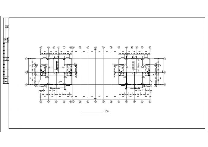 某商业广场建筑设计施工CAD图_图1