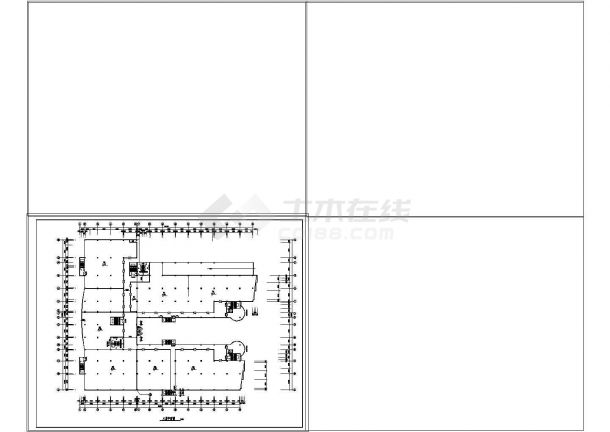 商业广场设计CAD建筑图-图二