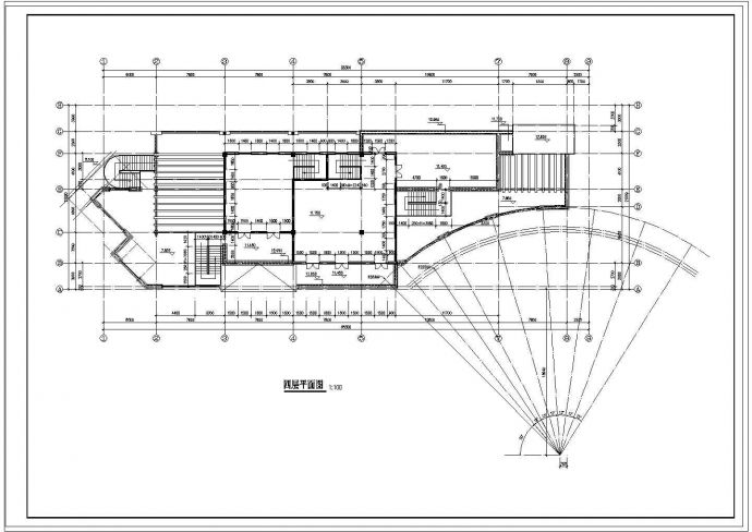 某商业楼1幢建筑设计CAD施工图_图1
