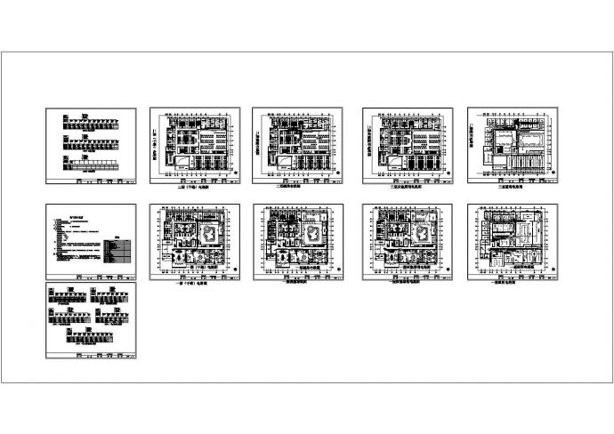 某商务会所强电设计CAD施工图_图1