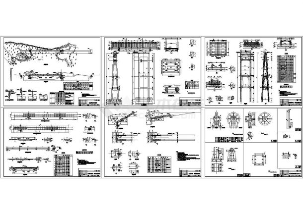 悬索桥技术施工流程CAD设计节点详图-图二