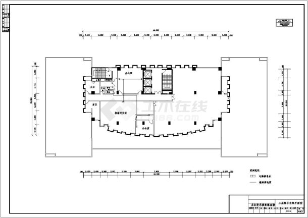 二十层办公大楼综合布线系统全套图纸CAD-图二