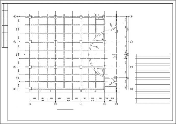 商场楼层局部开洞改造加固结构施工CAD图_图1