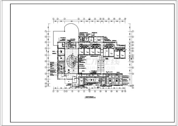 某高层宾馆酒店设计cad施工图纸-图一