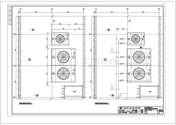 地上9层大型综合商场暖通施工CAD图纸-图一
