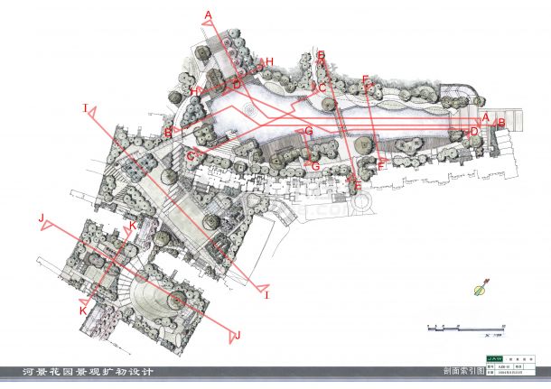 某居住区环境景观扩初设计CAD细节布置图-图二
