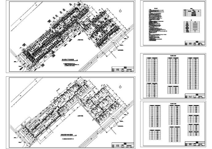 某小区采暖工程（采暖热负荷3151KW）设计cad全套室外水暖管道图（含设计说明）_图1