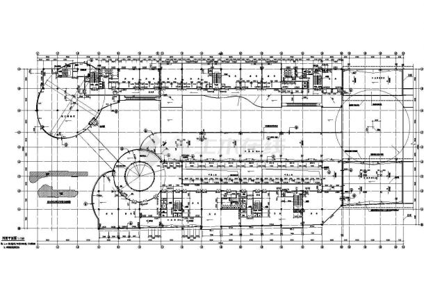 苏州东盛步行街A区建筑cad施工图纸-图二