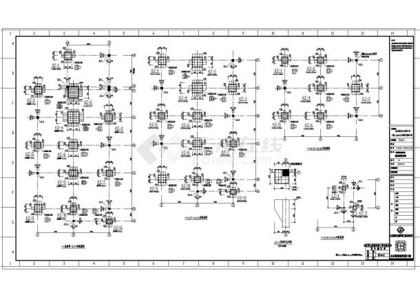 某电厂脱硫岛电控磨制cad综合楼结构设计施工工程图-图二