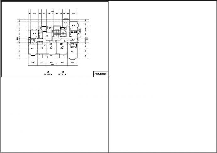 85套经典的住宅户型平面设计AutoCAD图纸_图1