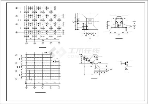 仿古草堂建筑结构全套设计施工图纸-图一