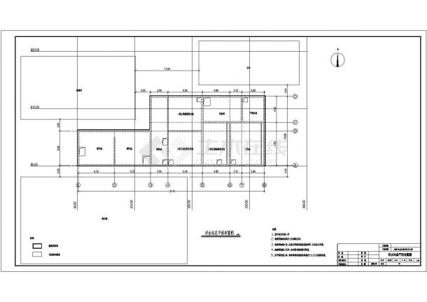 沈阳市某医院污水处理及回用工程设计cad 全套工艺施工图纸（ 含设计说明）-图一