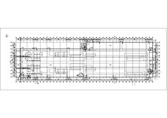 西安某工业区1万平米左右单层钢结构生产厂房建筑设计CAD图纸_图1