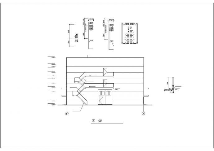 南宁市某工业区1.2万平米3层框架结构生产厂房建筑设计CAD图纸_图1