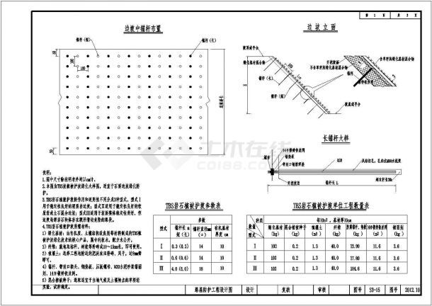 【杭州】某地路基防护工程全套设计cad图（TBS）-图一