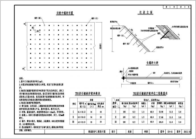 【杭州】某地路基防护工程全套设计cad图（TBS）_图1