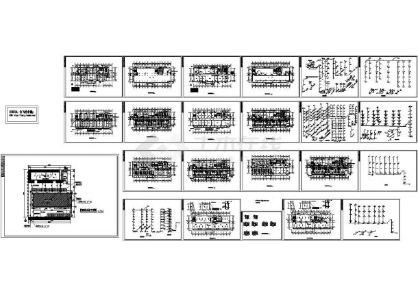 某7层框架结构医院综合楼给排水设计cad全套水施图【甲级院设计】-图一