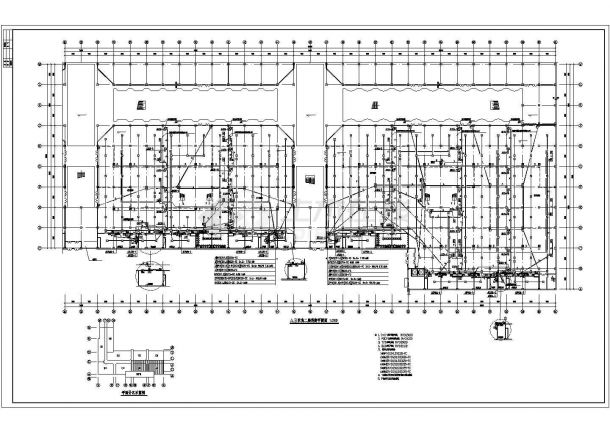 某17万平大型商场消防CAD图纸-图一
